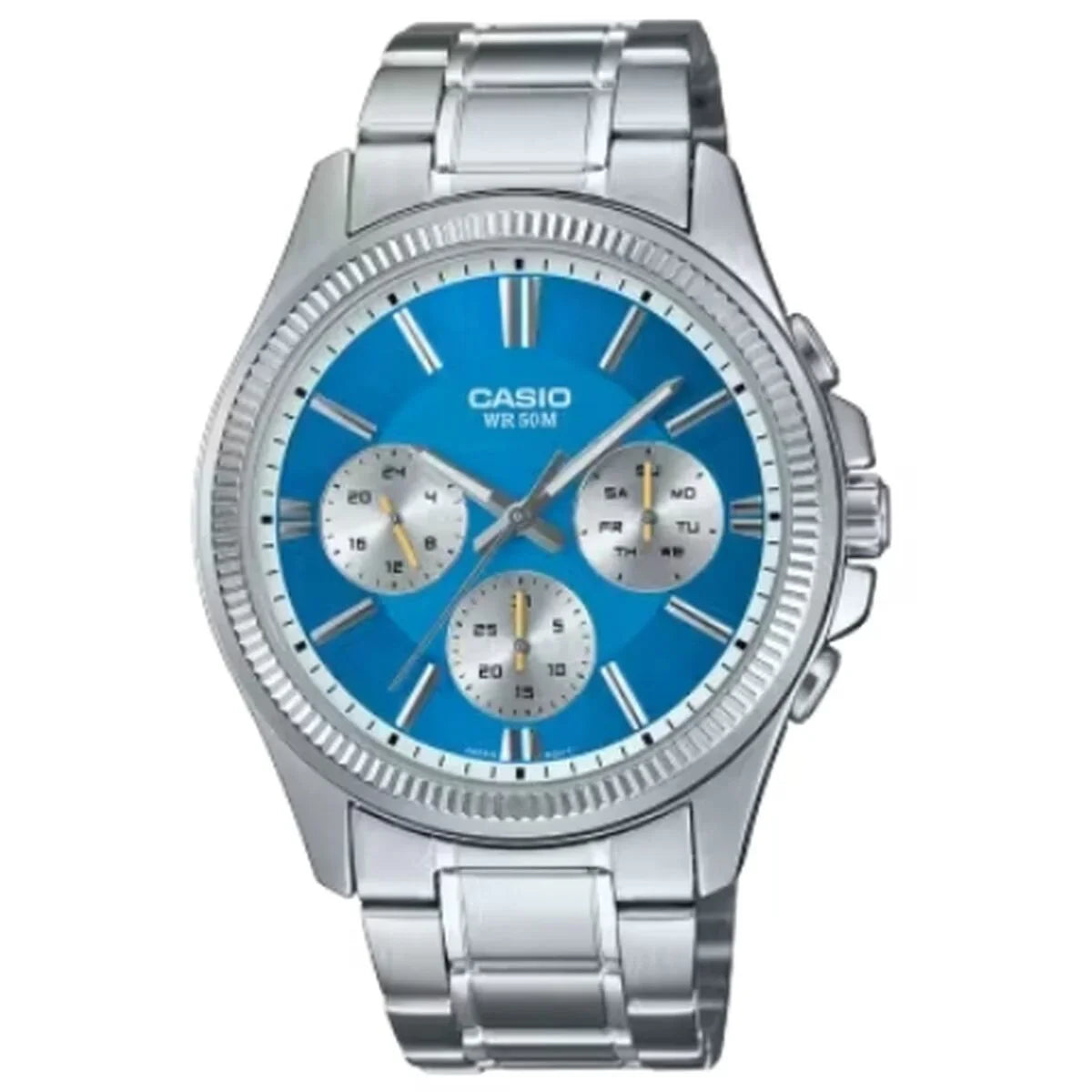 Orologio Uomo Casio DAY DATE MULTIFUNCTION - LIGHT BLUE - Yestore