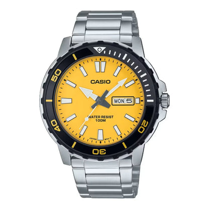 Orologio Uomo Casio DIVER Giallo Argentato - Yestore
