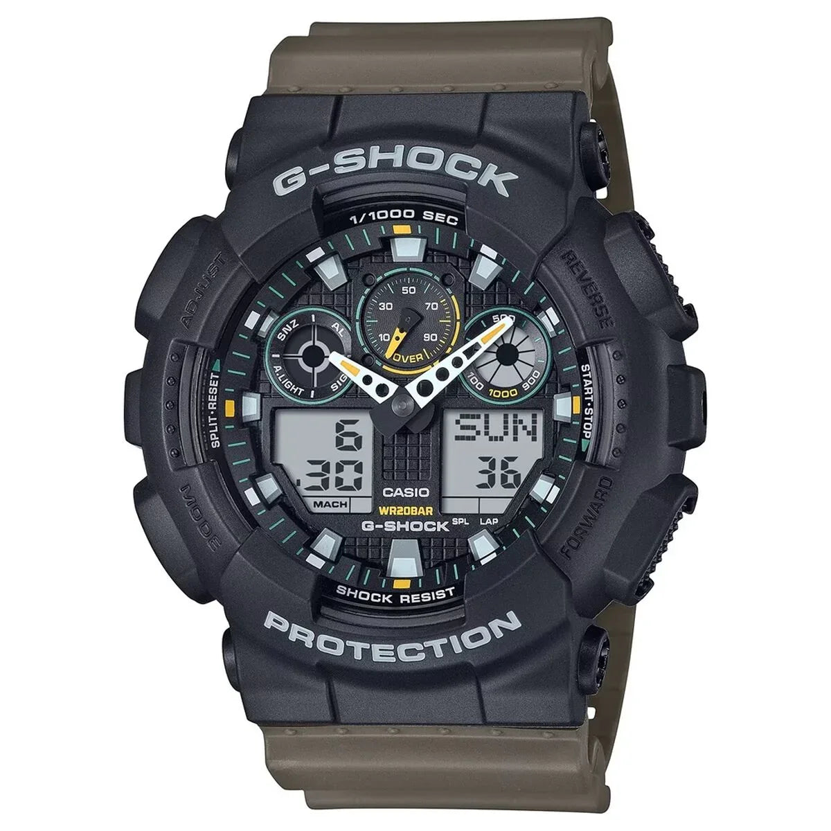 Orologio Uomo Casio G-Shock OVERSIZED - TWO TONE UTILITY COLOURS Nero (Ø 51 mm) - Yestore
