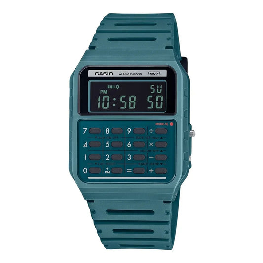 Orologio Uomo Casio CALCULATOR EDGY COLLECTION - FOREST GREEN - Yestore