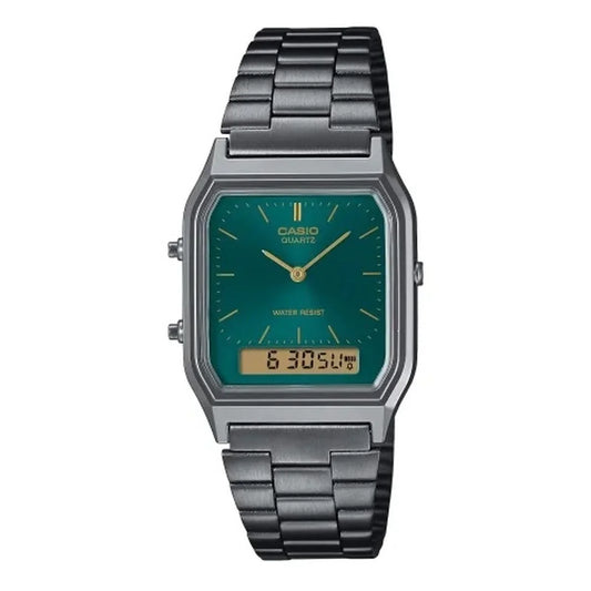 Orologio Uomo Casio AQ-230EGG-3AEF Verde Argentato - Yestore