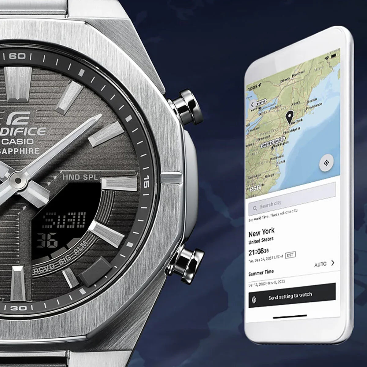 Orologio Uomo Casio ECB-S10D-8AEF - Yestore