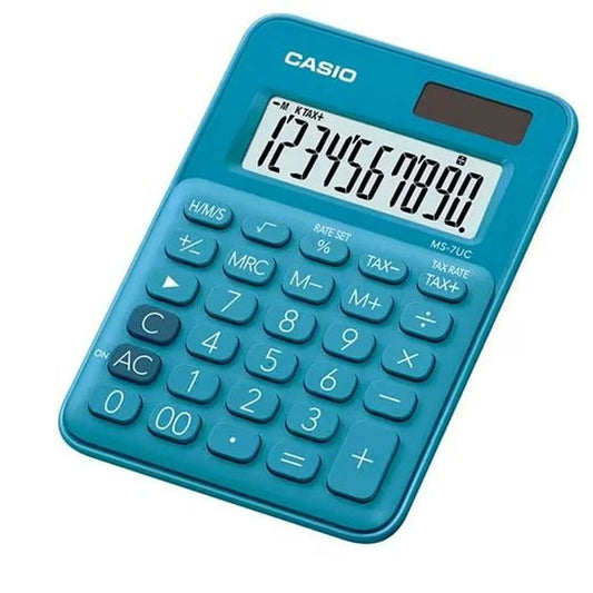 Calcolatrice Casio MS-7UC Azzurro Plastica - Yestore