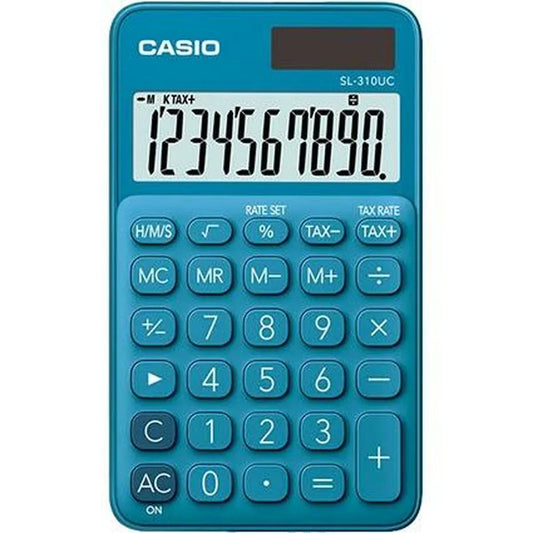Calcolatrice Casio SL-310UC-BU Azzurro Plastica 7 x 0,8 x 11,8 cm - Yestore