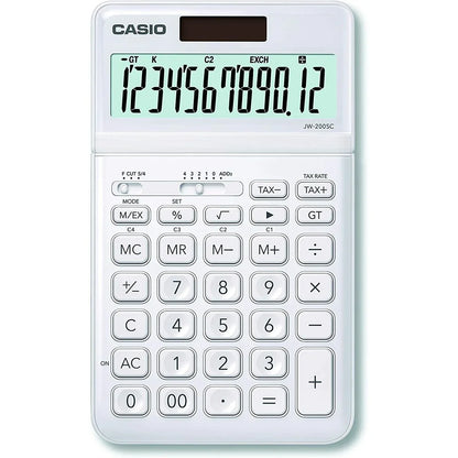 Calcolatrice Casio JW-200SC-WE Bianca - Yestore