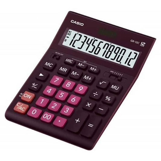 Calcolatrice Casio GR-12C Viola Plastica - Yestore