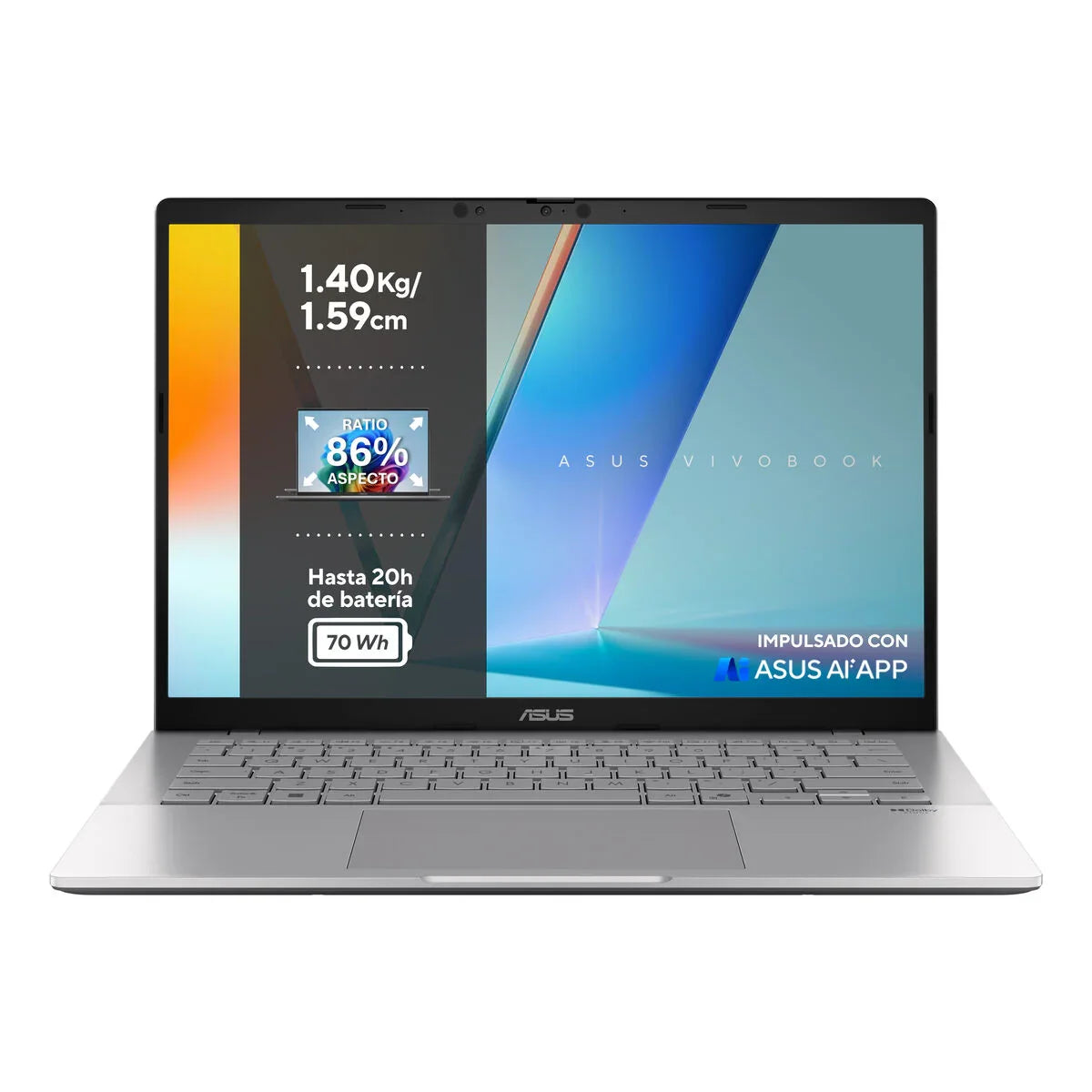 Laptop Asus VivoBook S14 S3407CA-LY075W 14" intel core ultra 5 16 GB RAM 1 TB SSD Qwerty in Spagnolo - Yestore