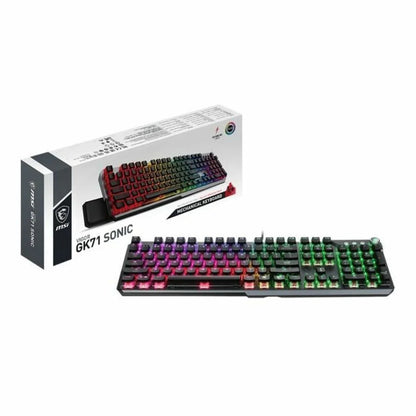 Tastiera per Giochi MSI VIGOR GK71 SONIC RED FR AZERTY Francese - Yestore