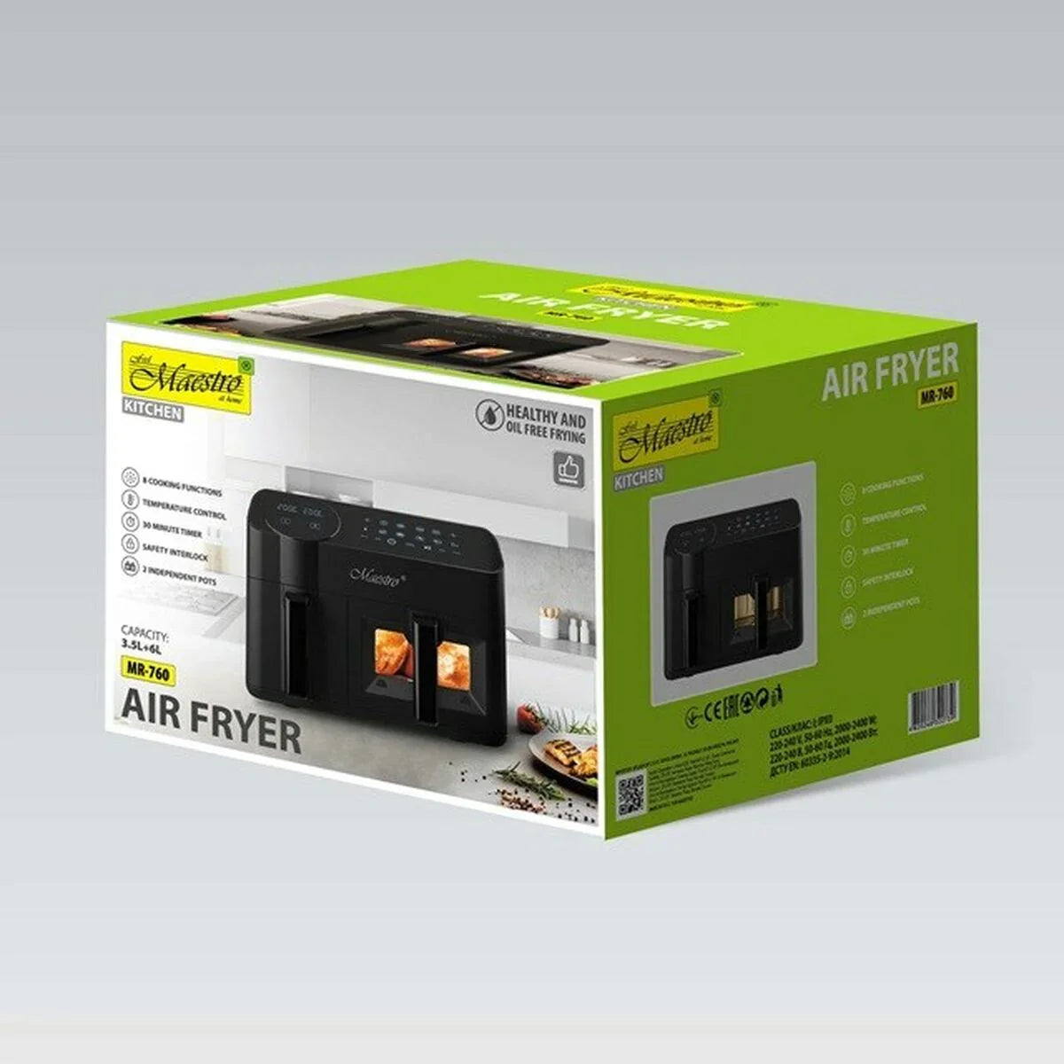 Friggitrice ad Aria Feel Maestro MR-760 Nero - Yestore