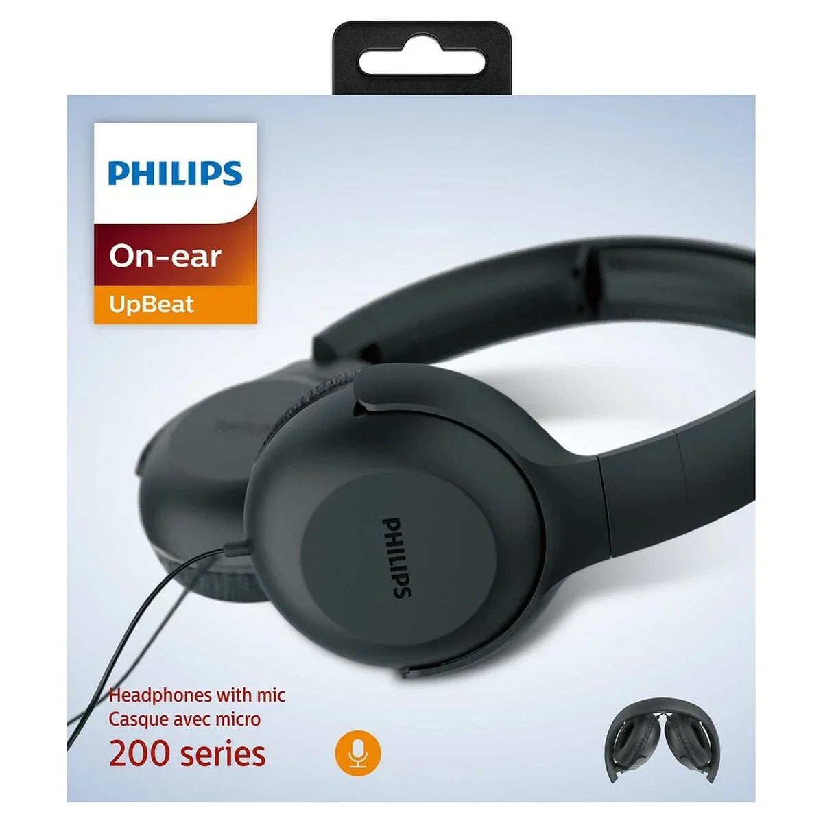 Headphones with Headband Philips TPV UH 201 BK Black - Yestore