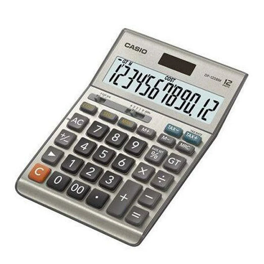 Calcolatrice Casio DF-120BM Grigio Plastica - Yestore