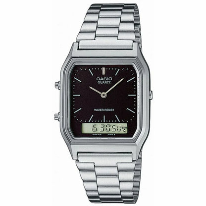 Orologio Unisex Casio EDGY COLLECTION - BLACK Nero Argentato - Yestore