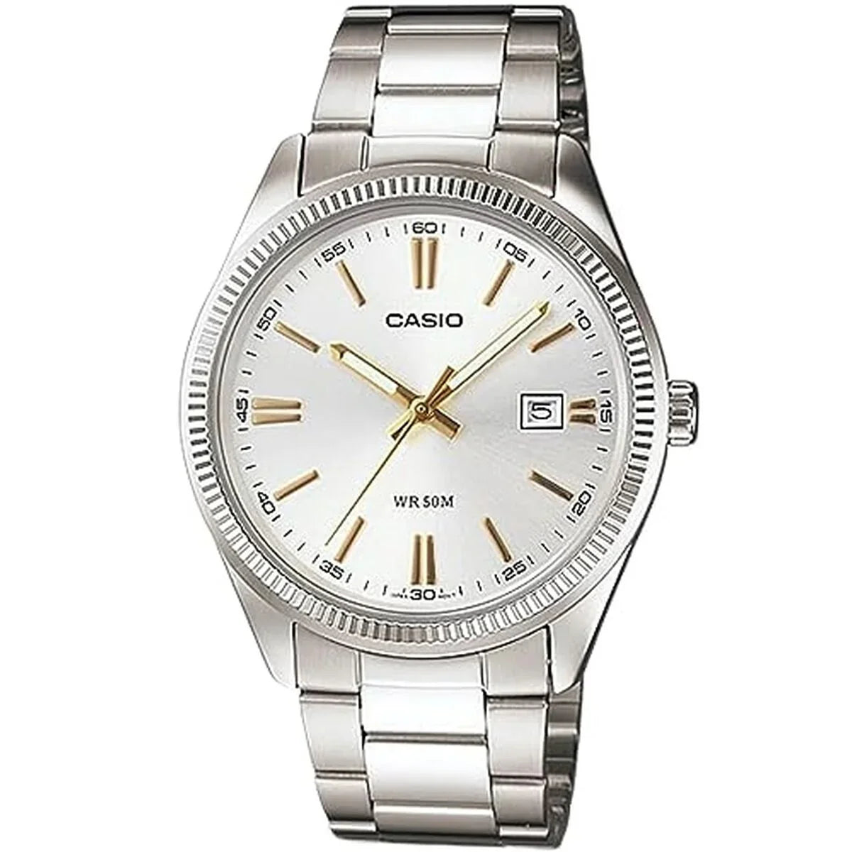 Orologio Uomo Casio DATE - SILVER, GOLD INDEXES (Ø 39 mm) - Yestore