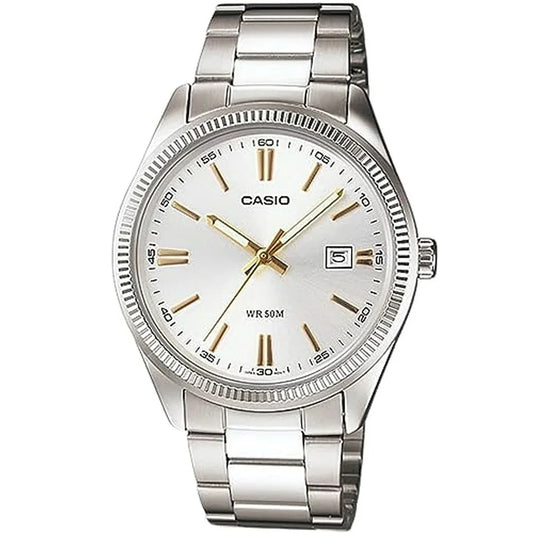 Orologio Uomo Casio DATE - SILVER, GOLD INDEXES (Ø 39 mm) - Yestore