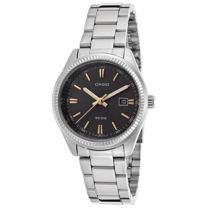 Ladies' Watch Casio DATE - BLACK, GOLD INDEXES (Ø 30 mm) - Yestore