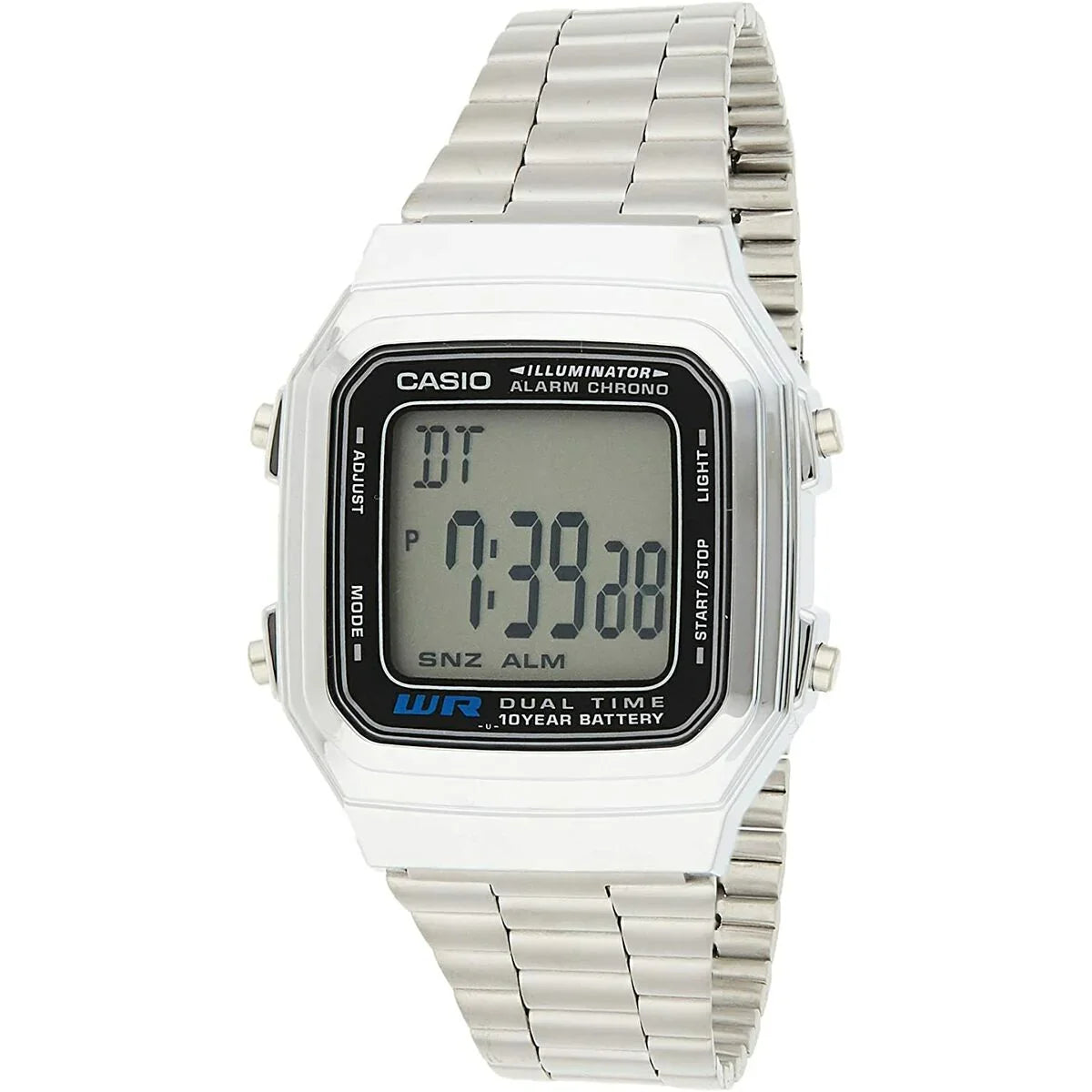 Orologio Unisex Casio VINTAGE Nero Argentato (Ø 32 mm) (Ø 34 mm) - Yestore