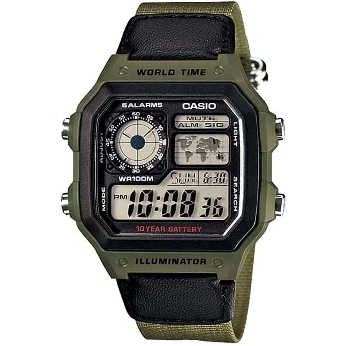 Orologio Uomo Casio ILLUMINATOR - FUTURE CLASSIC COLLECTION Grigio - Yestore