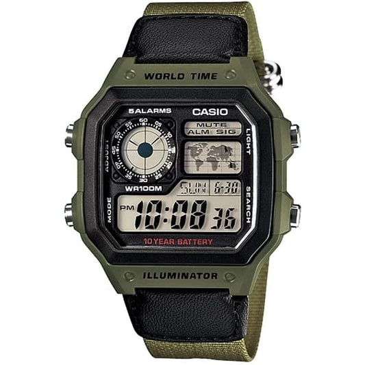 Orologio Uomo Casio ILLUMINATOR - FUTURE CLASSIC COLLECTION Grigio - Yestore