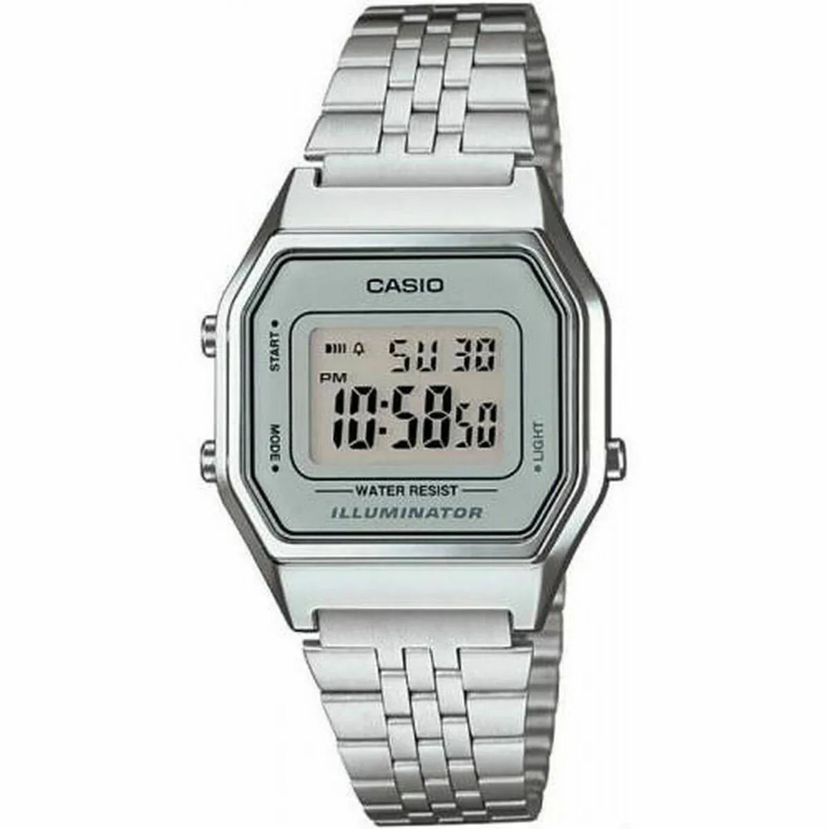 Orologio Unisex Casio LA680WEA-7EF Grigio Argentato (Ø 33 mm) - Yestore