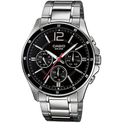 Orologio Uomo Casio MULTIFUNCTION CALENDAR - BLACK Nero Argentato (Ø 43,5 mm) (Ø 35 mm) - Yestore