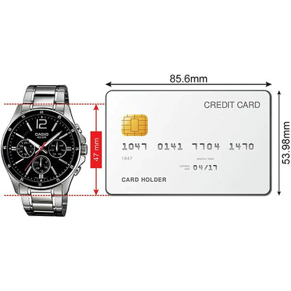 Orologio Uomo Casio MULTIFUNCTION CALENDAR - BLACK Nero Argentato (Ø 43,5 mm) (Ø 35 mm) - Yestore