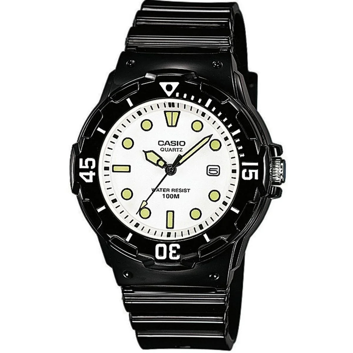Orologio Uomo Casio DIVER 100M Bianco Nero (Ø 44,5 mm) - Yestore
