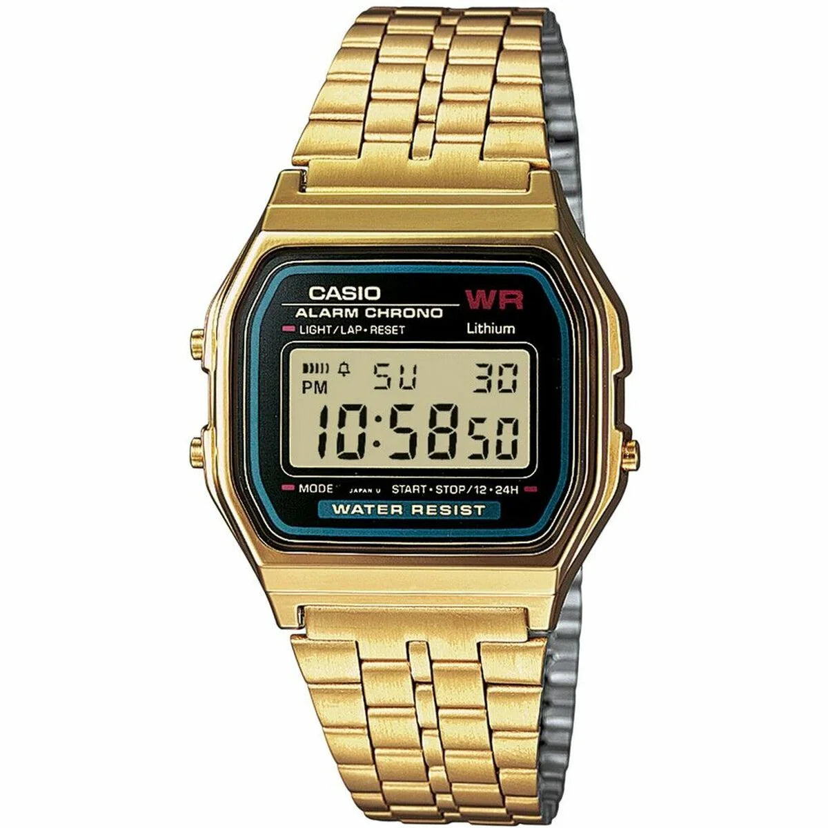 Orologio Casio A159WGEA-1EF Dorato Unisex Elegante - Yestore