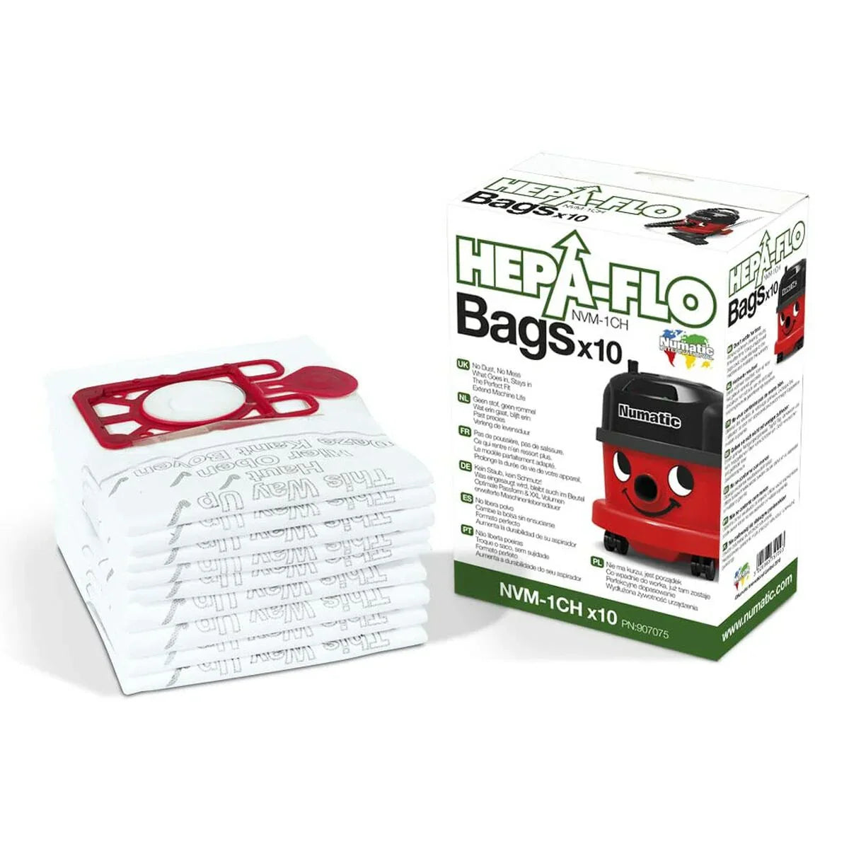 Sacchetto di Ricambio per Aspirapolvere HEPA-flo Henry Hetty Harry Numatic NVM-1CH - Yestore