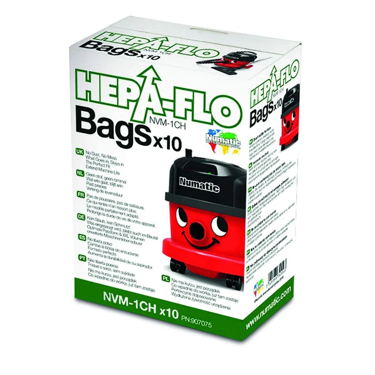 Sacchetto di Ricambio per Aspirapolvere HEPA-flo Henry Hetty Harry Numatic NVM-1CH - Yestore