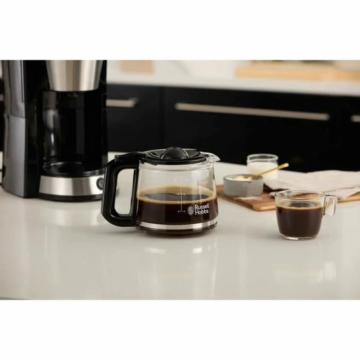 Caffettiera Americana Russell Hobbs Nero Acciaio 1080 W 1,25 L - Yestore