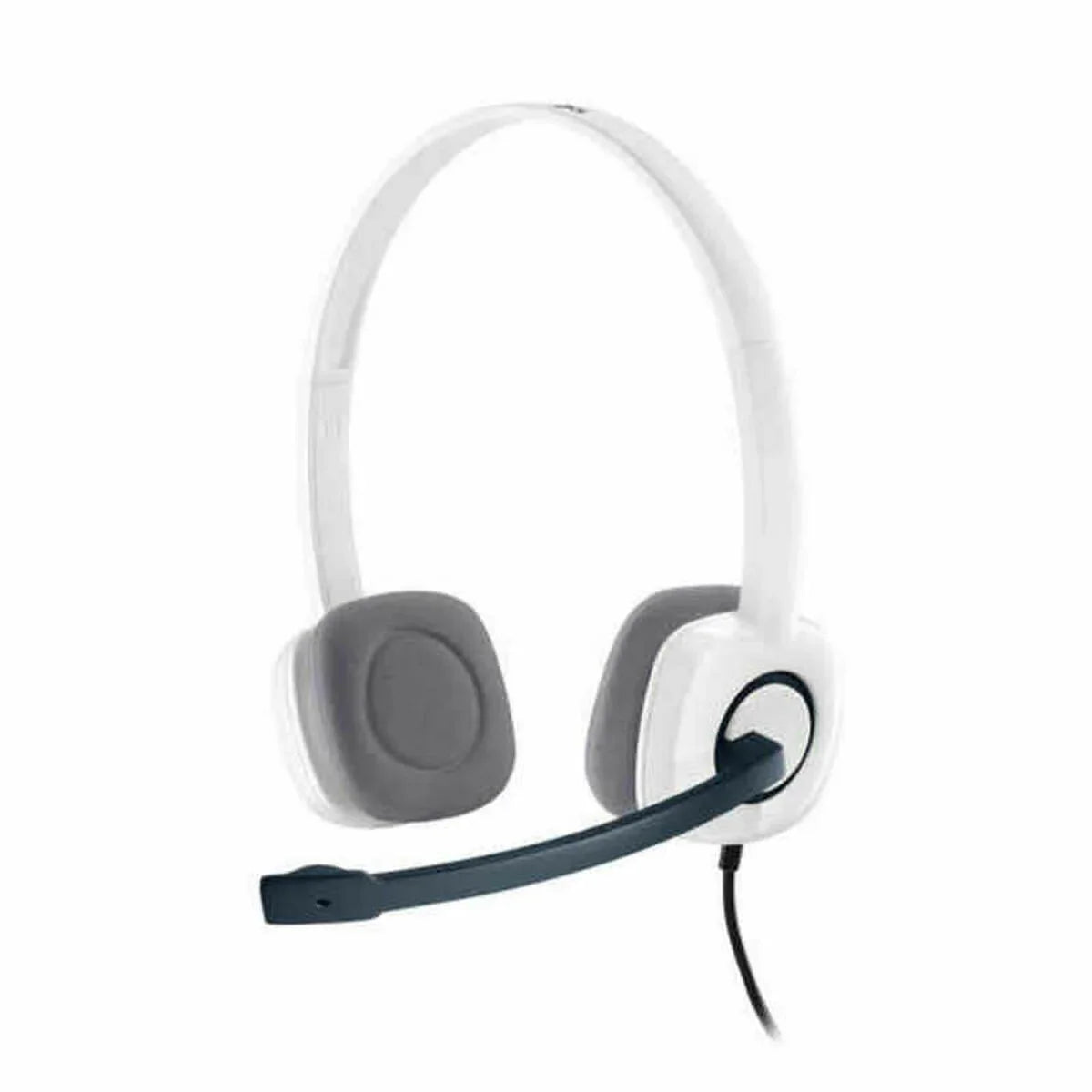Headphones with Microphone Logitech White - Yestore
