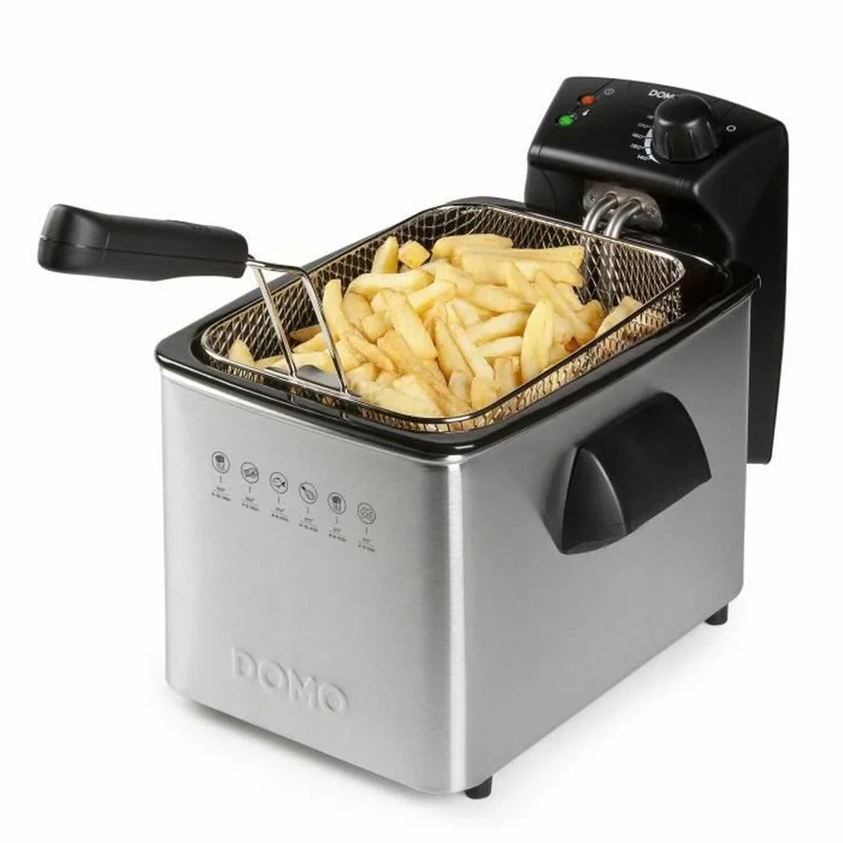 Friggitrice DOMO DO465FR 4 L 3000 W Argentato Acciaio - Yestore