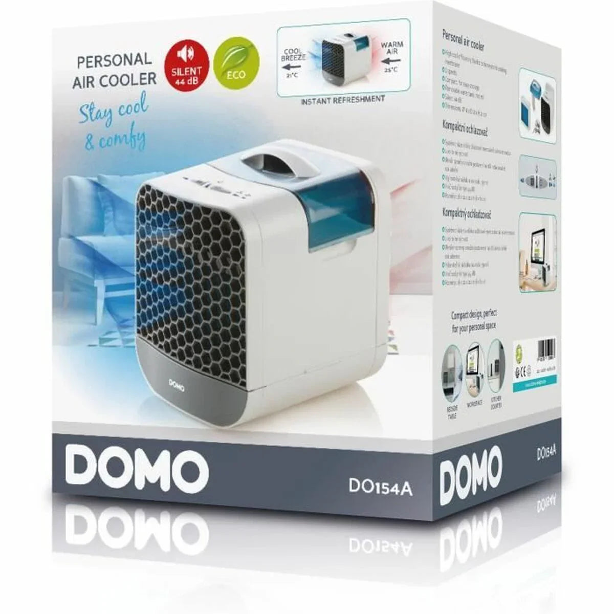Ventilatore da Tavolo DOMO DO154A Bianco 6 W - Yestore