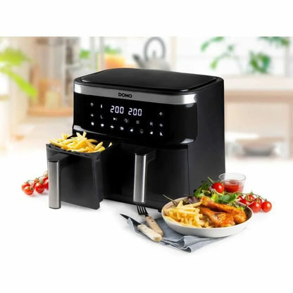 Friggitrice ad Aria DOMO Nero 2850 W 8 L - Yestore