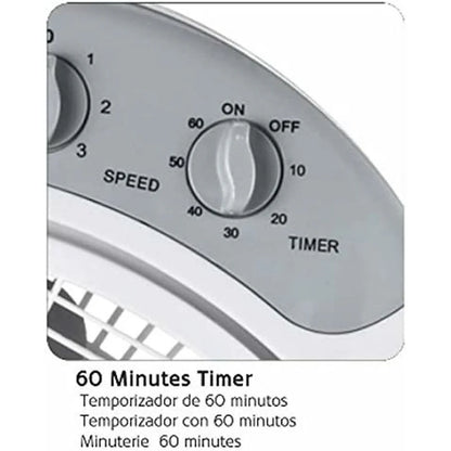 Ventilatore da Terra Haeger FF-012.004A Bianco 40 W - Yestore