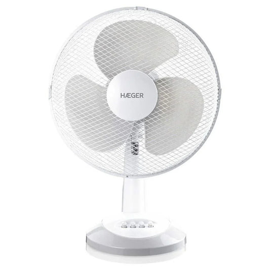 Ventilatore da Tavolo Haeger FA-012.008A Bianco 40 W - Yestore
