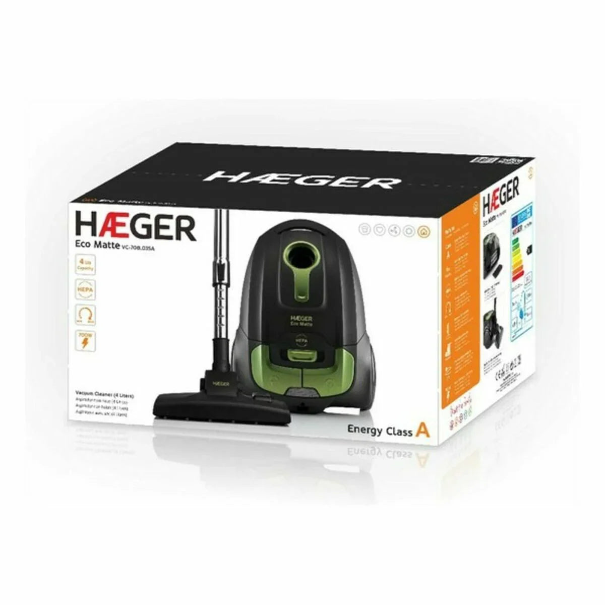 Aspirapolvere Haeger VC-70B.035A Nero 700 W - Yestore