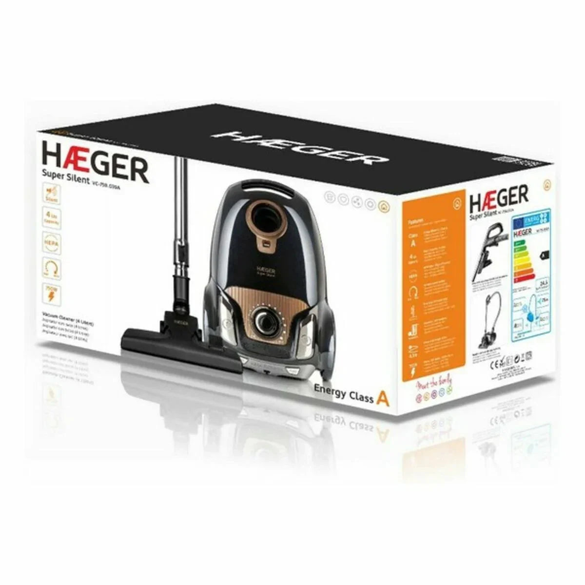 Aspirapolvere Haeger VC-75B.039A Nero 750 W - Yestore
