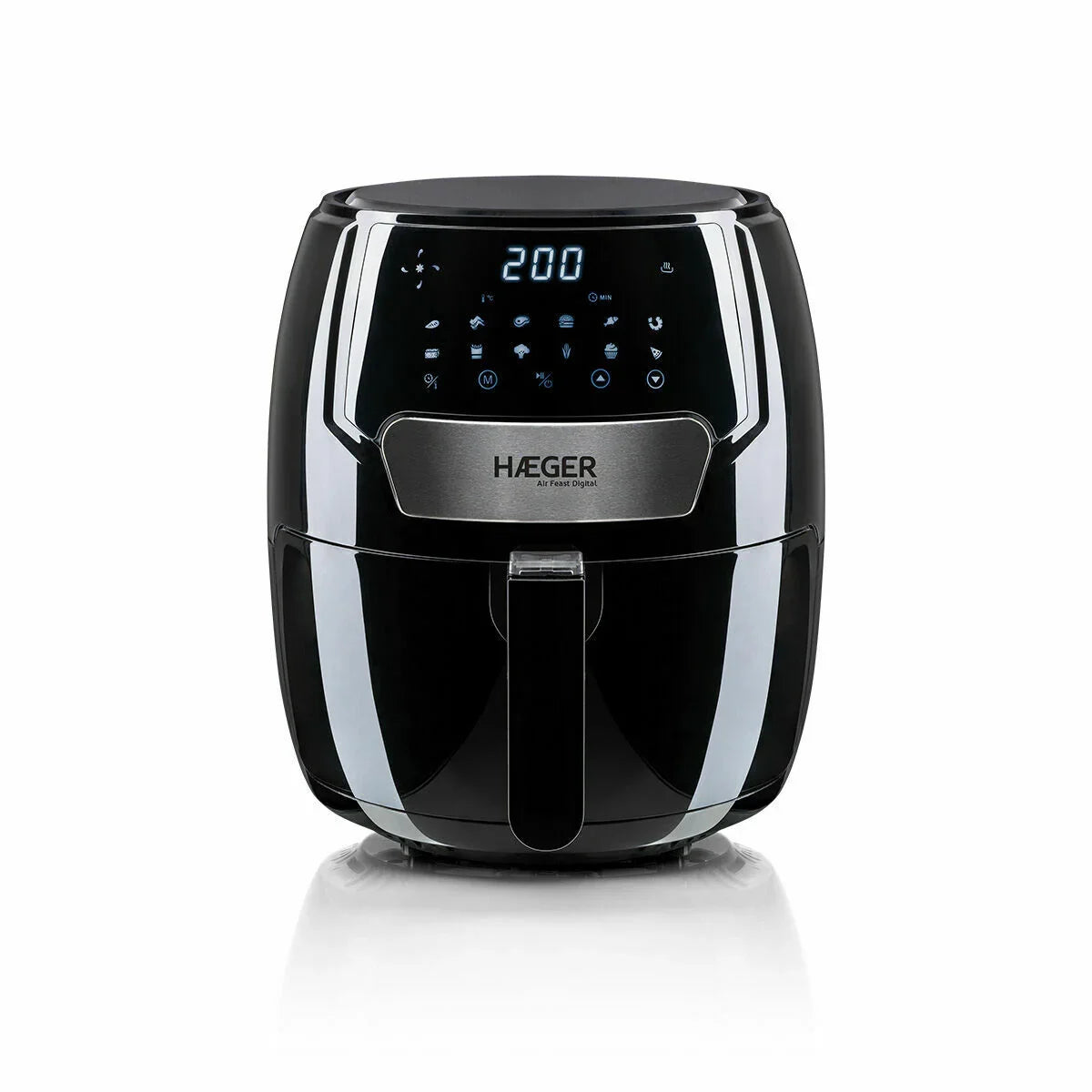 Friggitrice ad Aria Haeger AF-D37.003A Nero 1500 W 3,7 L - Yestore