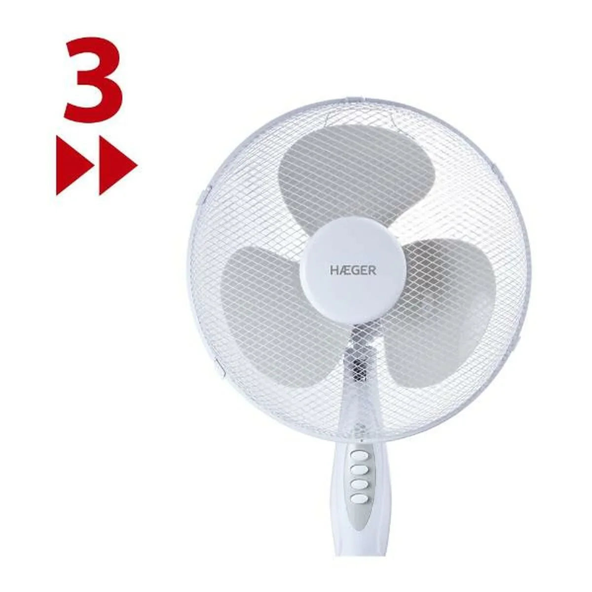 Ventilatore a Piantana Haeger SF-16W.011A 45 W - Yestore