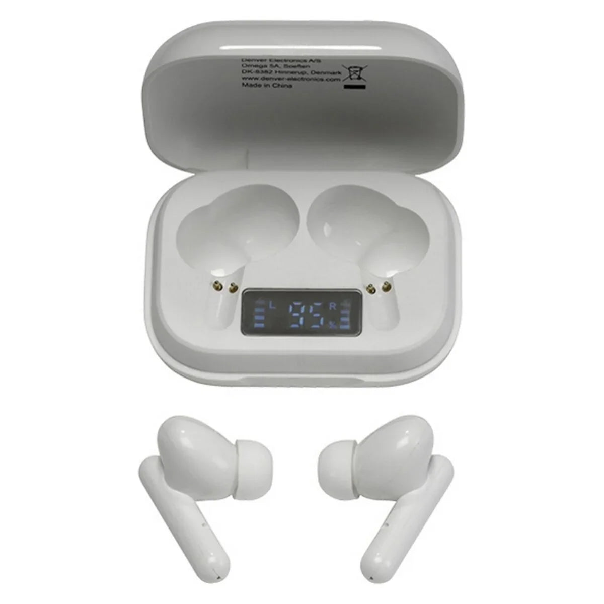 Auricolari Bluetooth Denver Electronics 111191120210 Bianco - Yestore