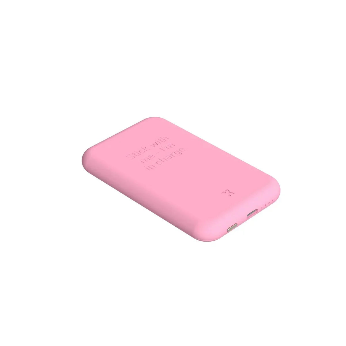 Power Bank con Caricabatterie senza fili Kreafunk Rosa 5000 mAh - Yestore