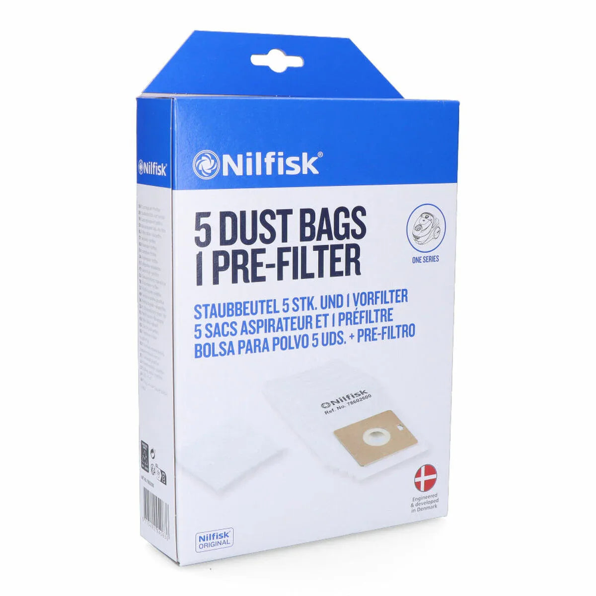 Sacchetto di Ricambio per Aspirapolvere Sil.ex Nilfisk (5 Unità) - Yestore