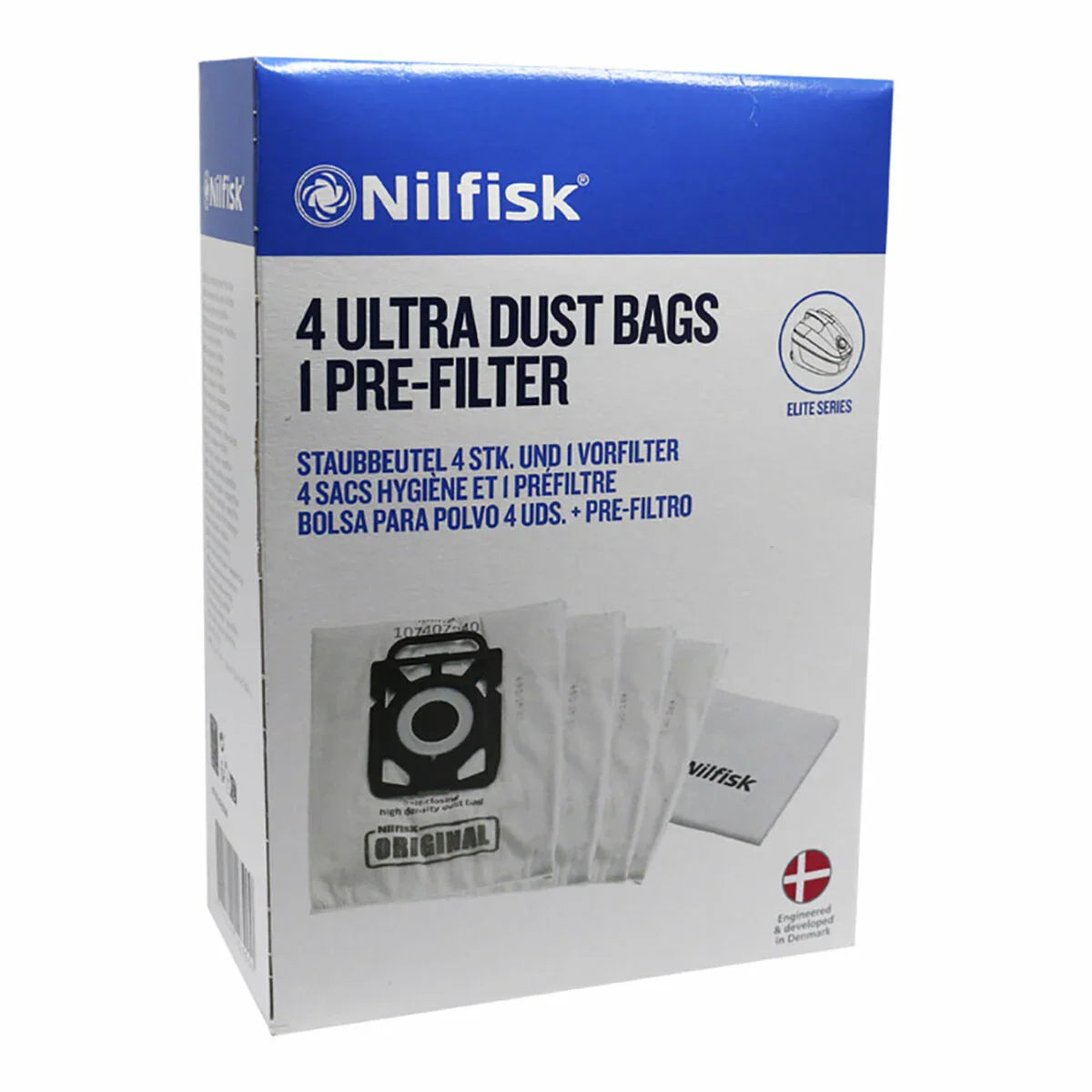 Sacchetto di Ricambio per Aspirapolvere Sil.ex Nilfisk (4 Unità) - Yestore