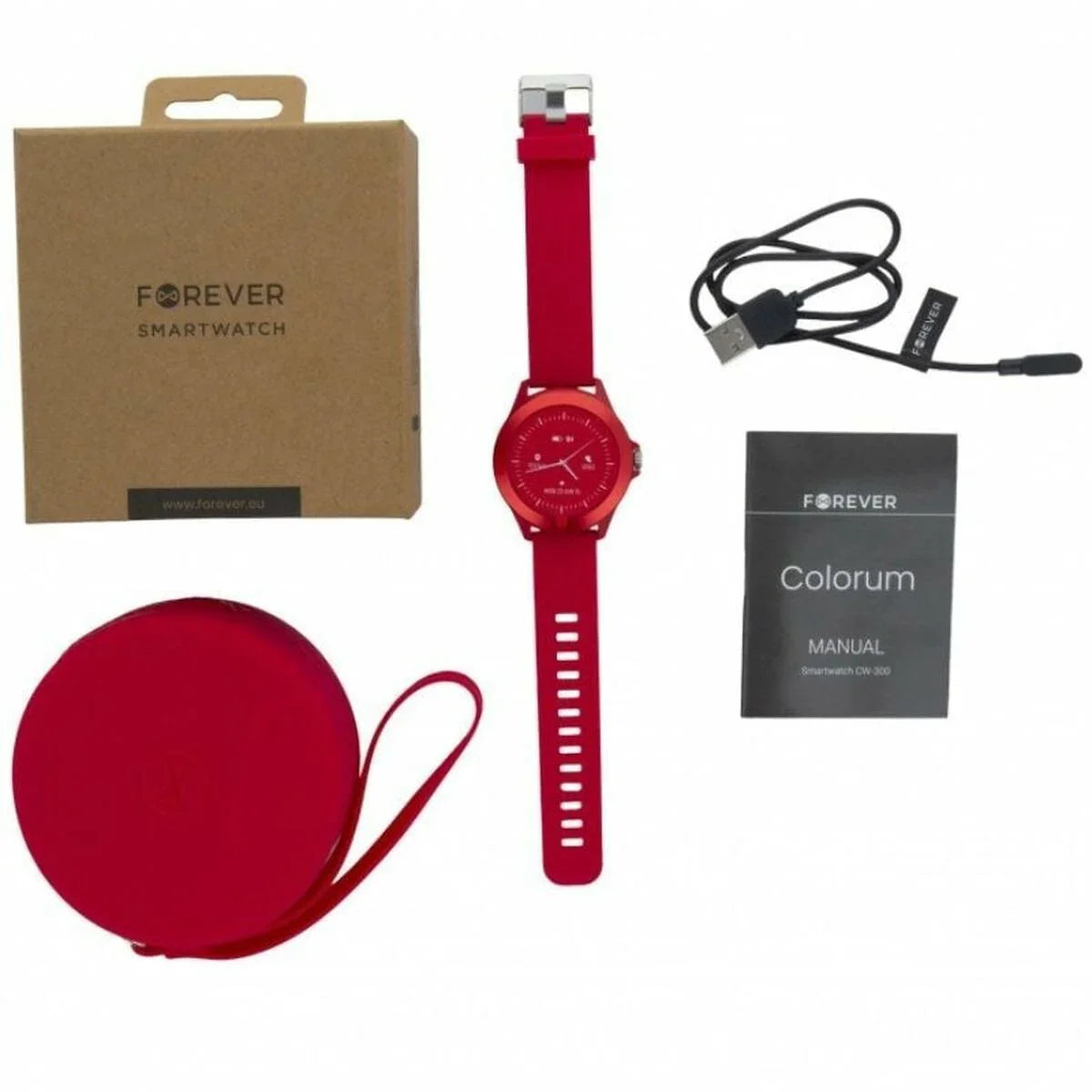 Smartwatch Forever CW-300 Magenta - Yestore