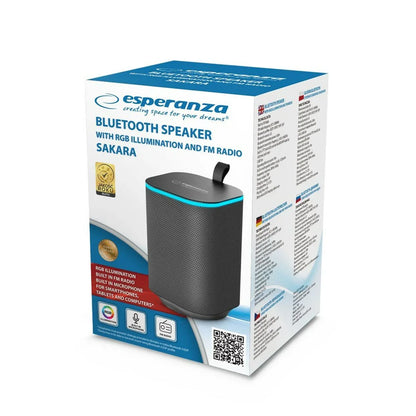 Altoparlante Bluetooth Portatile Esperanza EP155 Nero - Yestore