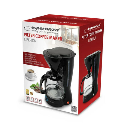 Caffettiera Elettrica Esperanza EKC009 Nero 800 W 1,5 L - Yestore