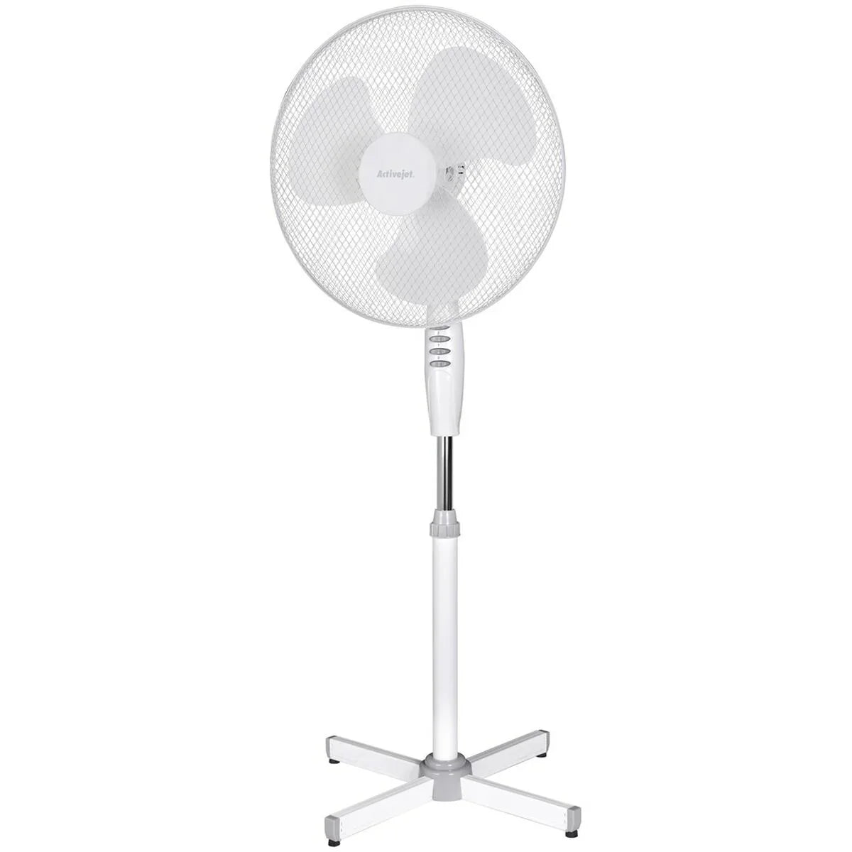 Ventilatore a Piantana Activejet WSR-40B Bianco Grigio Argentato 50 W - Yestore
