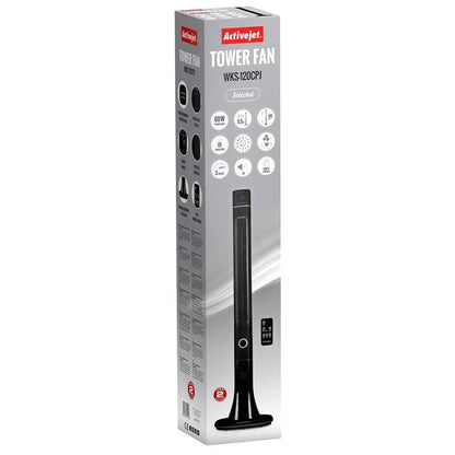 Ventilatore a torre Activejet WKS-120CPJ Nero 60 W - Yestore