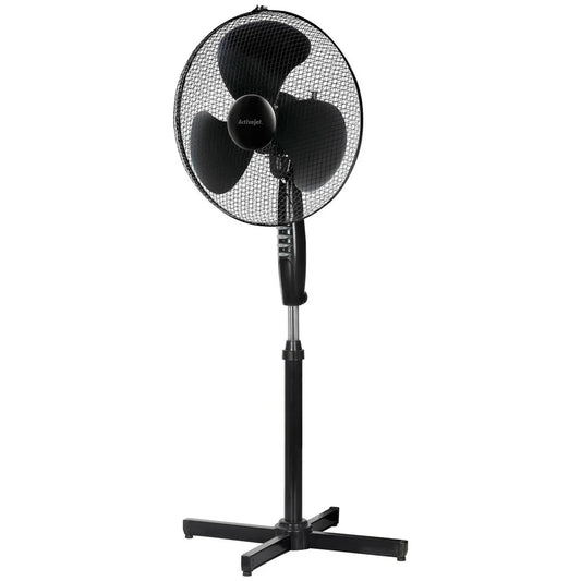 Ventilatore a Piantana Activejet WSR-40C Nero Argentato 50 W - Yestore